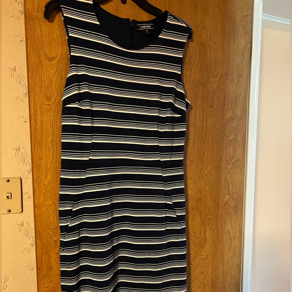 Navy and White dress - Like New